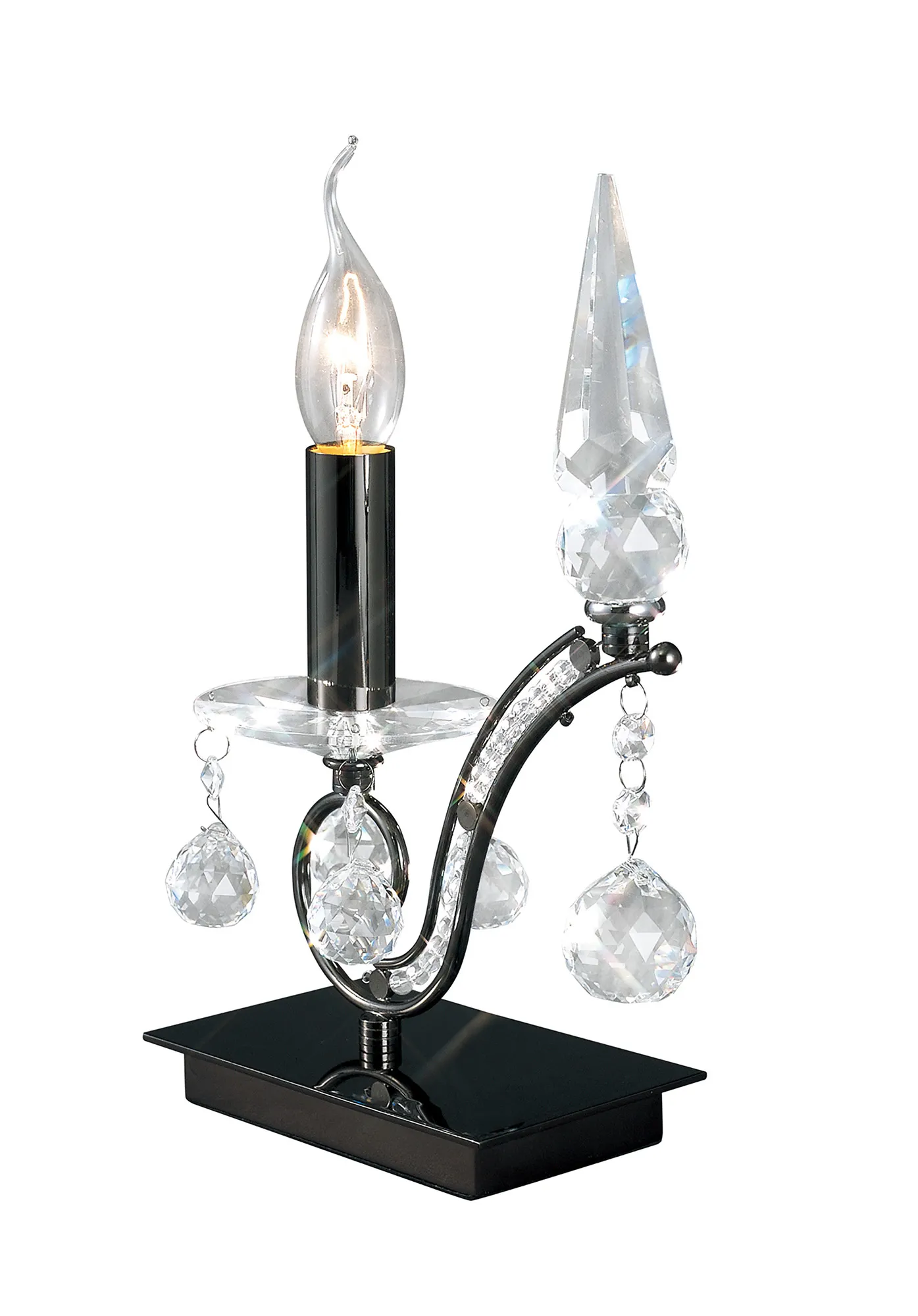 Tara Crystal Table Lamps Diyas Armed Table Lamps